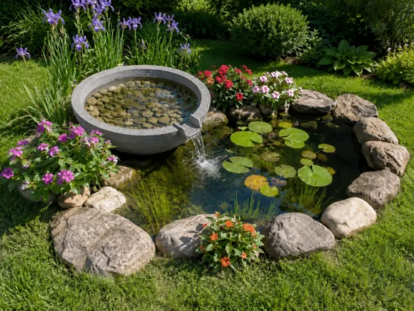lago ornamental pequeno